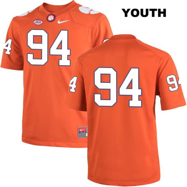 Youth Clemson Tigers #94 Carlos Watkins Stitched Orange Authentic Nike No Name NCAA College Football Jersey GUN8746ZP